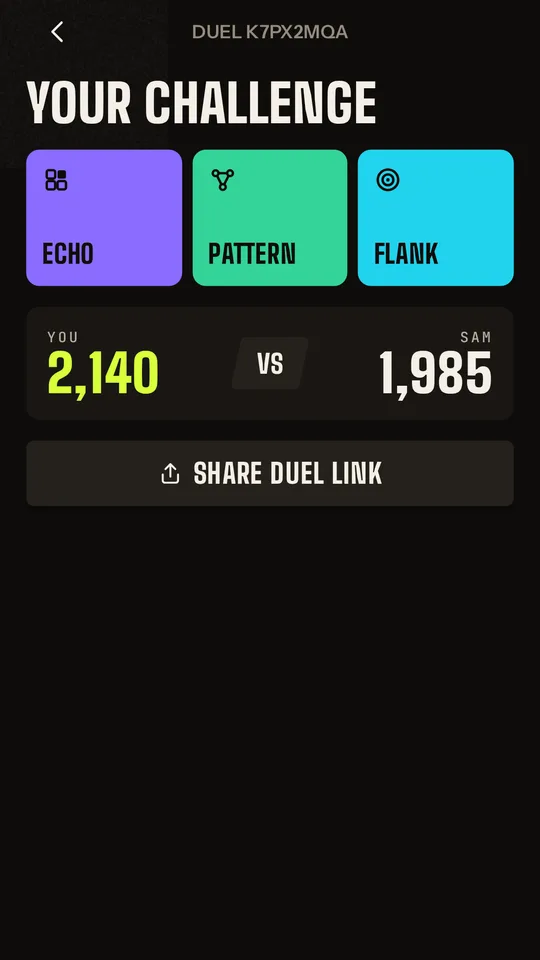 A finished duel: 2,140 against 1,985